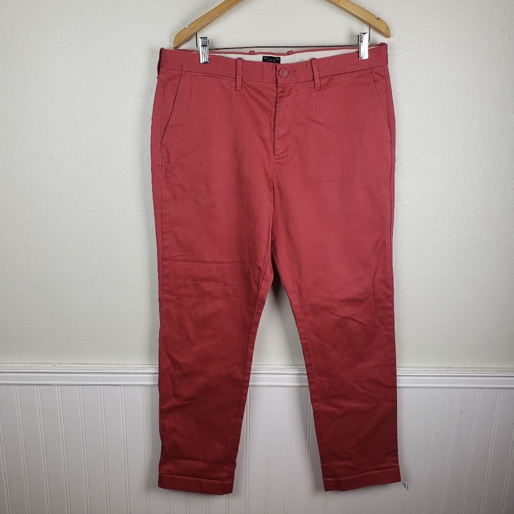 Men's J. Crew Casual Stretch Ankle Chino Pants Size 34X30